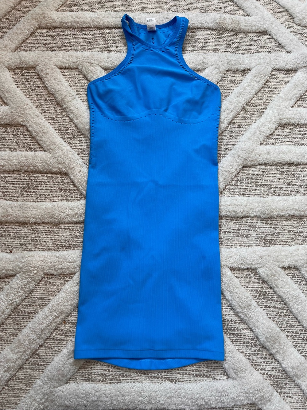 ALO Yoga SEAMLESS OPEN AIR RAZOR
BACK ATHLETIC CASUAL DRESS XS Azure Blue - Picture 2 of 9
